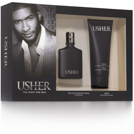 Usher 2 Pc. Gift Set ( Eau De Toilette Spray 1.0 Oz / 50 Ml + Aftershave Soother 3.4 Oz / 100 Ml