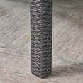 thumbnail image 6 of Luca Outdoor 9 Piece Wicker Square Dining Set, Grey, Silver, 6 of 6