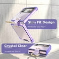 thumbnail image 5 of Designed Case Clear with Ring, Anti-Fall Shockproof Protective Phone Cover Compatible with Samsung Galaxy Z Flip 4 Case 5 G 2022 (Clear Purple), 5 of 7