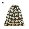 thumbnail image 2 of Sac de Rangement en Lin Mélangé Coton pour la Maison et les Voyages Sac de Rangement à Cordon Sac Imprimé avec Cordon, 2 of 8