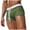Army Green, variant on Jamicy Mens Short Swim Trunks Summer Beach Wear Men's Swimwear Short Swim Trunks Mesh Boxer Briefs Comfortable Soft Breathable