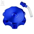 thumbnail image 2 of Gustavedesign Motorcycle CNC Aluminum Alloy Fuel Gas Tank Cap Vent Cover with Air Tube Breather Pipe For Honda ATV Motor Bike, Blue, 2 of 10