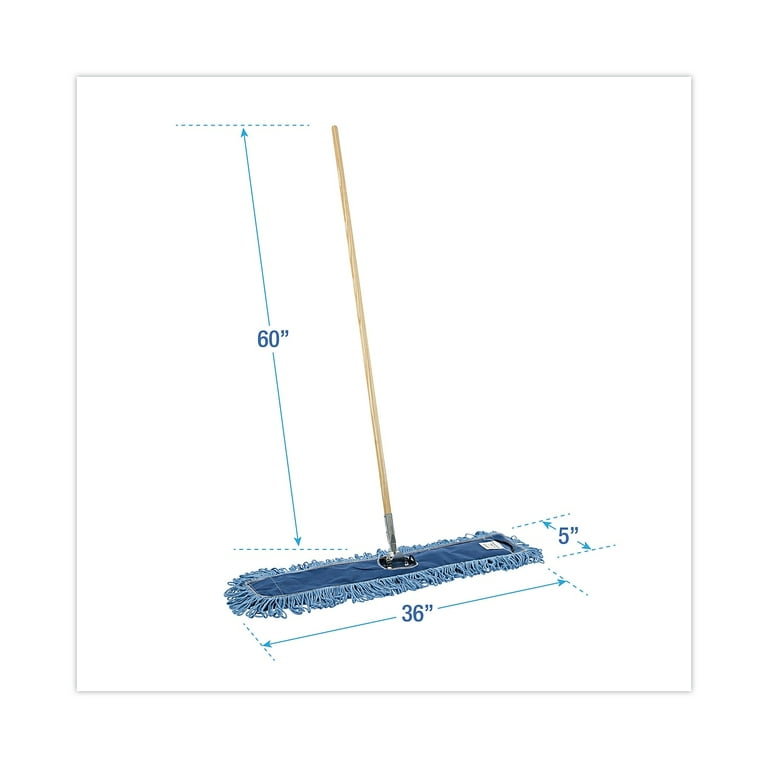 Dry Mopping Kit, 36 x 5 Blue Blended Synthetic Head, 60 Dry Mopping Kit, 36 x 5 Blue Blended Synthetic Head, 60