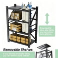 thumbnail image 6 of 5 Sets Heavy Duty Garage Shelving,73"H 3000LBS Load Capacity Metal Garage Storage Shelves Adjustable Industrial Shelving Unit for Garage,Warsehouse,Workshop, 6 of 6
