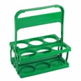 thumbnail image 2 of Portable Beer Bottle Rack Pure Color Foldable Beverage Storage Rack Picnic Beer Handle Basket Green, 2 of 9