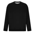thumbnail image 3 of Blusas y camisas de manga larga con cuello redondo Sudadera deportiva de cuello redondo para hombre Sudadera con capucha de manga larga lisa Blusa de poliéster para hombre, 3 of 5