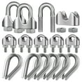 thumbnail image 1 of 14 Pcs Wire Rope Clamps Cable Clamp Wire Rope Clips Cable Clips Stainless Steel Fastener Cable Clamps M8, 1 of 9