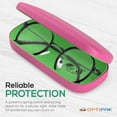 thumbnail image 4 of OPTIPAK Hard Shell Glasses Case - Eco Friendly Eyeglass Hard Case with Microfiber Cleaning Cloth - Brushed - 1Pk, 4 of 6
