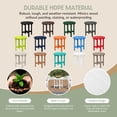 thumbnail image 5 of WestinTrends Malibu Outdoor Side Table – All-Weather Poly Lumber Adirondack Round Patio End Table, White, 5 of 12