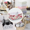 thumbnail image 4 of Foldable Fabric Storage Bin Home Cubes Clothing Organizer Bins Large Collapsible Box Basket for Home Organizer Red Flowers and Leaves, 4 of 7