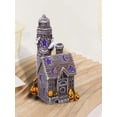 thumbnail image 3 of Halloween Village Accessories Set Halloween HOUSEs Village Miniatures Ornaments with Pumpkins Ghost Tombstones Tree Fence Streetlamp Figurines for Party Home Table Decor, 3 of 6