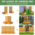 thumbnail image 6 of Outdoor Privacy Screen Privacy Fence Panels for Outside, 1 Panel 41"W X 73"H Wood Decorative Fence with Planter Box,Pool Equipment Enclosure, Patio Garden Fence Perfect to Enclose Trash Cans,AC Unit, 6 of 8