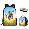 thumbnail image 7 of Binienty Cute Yorkshire Dog Bookbag for Girls Cute Kids Backpacks with Lunch Box and Pencil Case Set for Elementary Students School Bag for Girls 8-10 Kids Back to School Gifts, 7 of 7