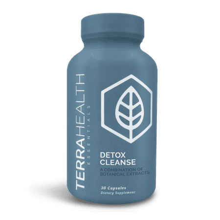 Terra Health Essentials® Detox Cleanse | Natural Fast Detox | Psyllium Husk, Gotu Kola & Milk Thistle (1 Pack, 60 Capsules)