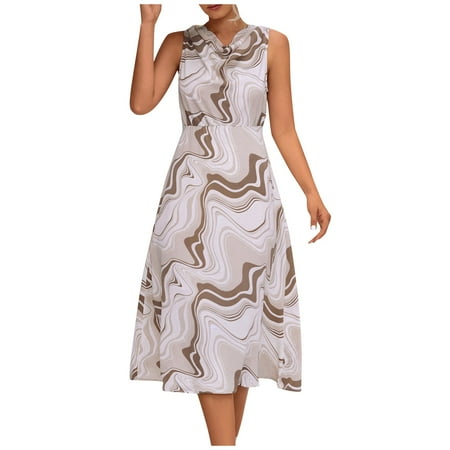 

summer dresses summer dress womens outfits dressy casual plus size wedding guest dress plus size maternity dress brunch outfits built in shapewear dresspetite dresses(Khaki Large)