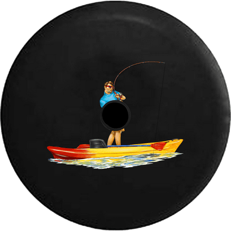 2018 2019 Wrangler JL Backup Camera Fishing Boat Casting Reeling Spare Tire Cover for Jeep RV 32 (Best Recreational Boats 2019)
