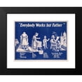 thumbnail image 2 of Anonymous 18x15 Black Modern Framed Museum Art Print Titled - Everybody Works but Father (1905), 2 of 5