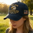 thumbnail image 2 of WJJIAO DD 214 This is a Veterans' Matter Hat,Military Service Baseball Cap for Men, Patriotic Veteran Day Gifts, 2 of 7