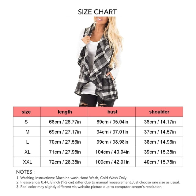 Sleeveless Cardigan, Sleeveless Jacket Skin Friendly Printed Pattern For Women For Indoor Red,Plaid