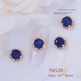 thumbnail image 3 of Joyas para uñas de circonita redonda retro, joyas de diamantes para uñas, pegatinas para uñas DIY, circonita retro única, 3 of 5