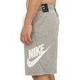thumbnail image 3 of Nike mens Nike Sportswear Alumni Fleece Shorts Small Grey Heather/White, 3 of 6