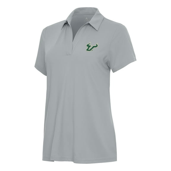 Women's Antigua Gray South Florida Bulls Era Polo