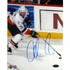 Adrian Aucion Autographed NY Islanders with Puck 8" x 10" Photograph