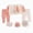L101-Light Pink, variant on CAUYDYNew Born Baby Layette Gift Set-7 Piece Cotton Girl Boy Cute Cartoon Clothing and Essentials Accessories 0-3 month0-3 ML101-Light Pink,9-12 M)