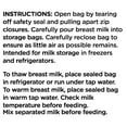 thumbnail image 5 of Parent’s Choice Breast Milk Storage Bags, 6 oz, 50 Count, 5 of 10