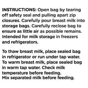 Parent’s Choice Breast Milk Storage Bags, 6 oz, 50 Count