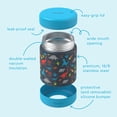 thumbnail image 5 of Bentgo Kids Stainless Steel Food Jar - 11 fl oz Leak-Proof Double Insulated Hot or Cold Food Container with Removable Silicone Bumper, Dishwasher Safe, Easy Open Lid, Ages 3+ (Dinosaur), 5 of 7