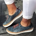 thumbnail image 2 of XIHAHA, zapatillas sin cordones para mujer, mocasines poco profundos, zapatos vulcanizados, zapatos informales calados transpirables para mujer, zapatos individuales para mujer, 2 of 5
