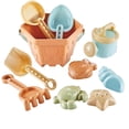 thumbnail image 1 of 10 Pcs Beach Toys Set, Sand Molds, Shells, Bucket, Shovel, Rake, Sand Play Set for Kids and Toddlers, 1 of 1