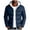 Dark Blue Jacket for Men, variant on Mrmaere Men's Hooded Puffer Jacket Quilted Warm Insulated Coat for Winter Outdoor & Casual Wear Dark Blue XL