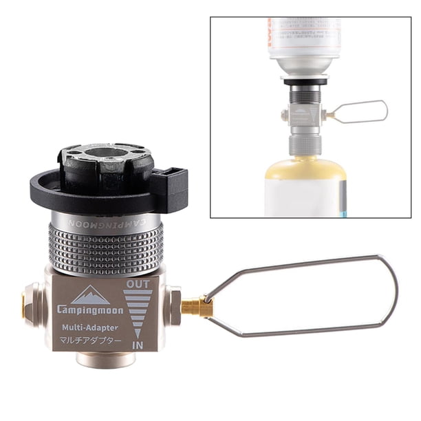 Gas Saver Plus con adaptador de recarga Convertidor de cambio de gas, adaptador de conversión de tanque plano de recarga para acampar al aire libre, Baoblaze Tapones de ahorro de gas para estufas