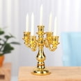 thumbnail image 4 of 1:12 Scale Photo Props Scene Model Miniature Candlestick Dollhouse Candle Holder Doll Accessories Mini Desktop Ornament SILVER TYPE B, 4 of 8
