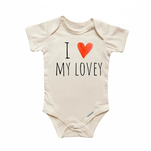 Lovey Love Newborn Baby Bodysuit