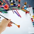 thumbnail image 3 of 10Pcs Water Color Paint Brush Nylon Hair Paint Brushes Acrylic Painting Tool, 3 of 8