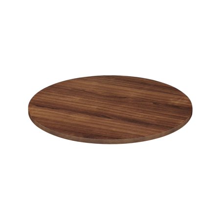 Lorell Round Table Top 42  Walnut 34358