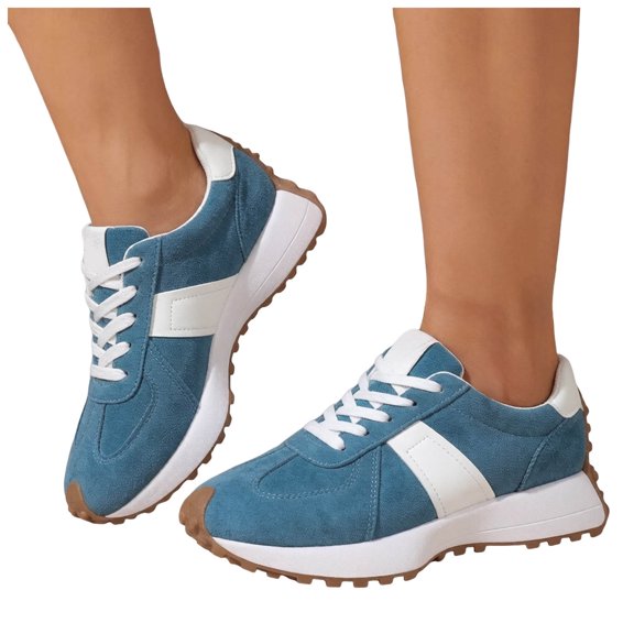 Rokment Womens Retro Leopard Color Block Athletic Walking Low Top Fashion Sneakers Lightweight Cushioned Non Slip Casual Running Tennis Shoes for Daily Outdoor