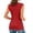 Red, variant on Bibifish Womens T Shirt Crew Neck Cap Sleeve Slim Fit Tops Soft Breathable Casual Summer Tees