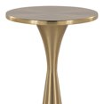 thumbnail image 2 of Miekor Furniture 22" Contemporary Metal Side Table in Modern Brass No.9468, 2 of 5