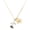 Silver, variant on Gold-tone Stemmed Rose - Large Goldtone Big Sister Heart Charm Necklace, 17.5"+2" Extender
