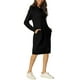 thumbnail image 4 of INSPIRE CHIC Sudadera Casual de Mujer con Capucha de Manga Larga y Vestido Midi con Bolsillos M Negro, 4 of 7