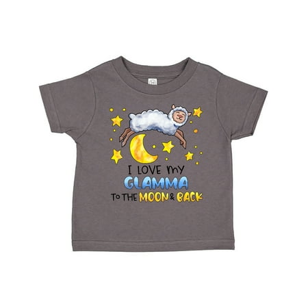

Inktastic I Love my Glamma to the Moon and Back Cute Sheep Gift Toddler Boy or Toddler Girl T-Shirt