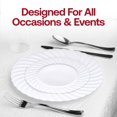 thumbnail image 7 of Smarty 9" White Classic Flair Disposable Plastic Buffet Plates 180ct, 7 of 7