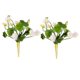 thumbnail image 2 of 2 piezas de flores artificiales Decoración del hogar Mini arreglo de flores falsas de loto de seda para el hogar (blanco), 2 of 4