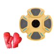 thumbnail image 1 of Máquina de boxeo electrónica, suministros de ejercicio ajustable, equipo de entrenamiento de reacción USB, almohadilla de entrenamiento para deportes Amarillo con guantes, 1 of 8