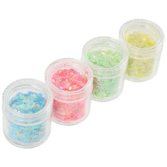 OULII Assorted Color Chunky Glitter Nail Charms Nail Glitters for Acrylic Nails and Festival Makeup