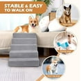 thumbnail image 3 of Dog Stairs, Steps for High Bed and Couch, High-Density Foam with Supporting Board, Non-Slip Removable Washable Cover, Grey, 3 of 4